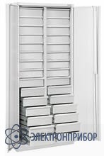 Шкаф для хранения комплектующих (цвет тёмно-серый) ШКХ-1 RAL7012