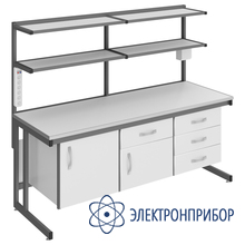 Стол лабораторный пристенный низкий СЛ-180.80.76