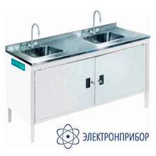 Основание стола-мойки лабораторного 1400*700мм СМ-14-7 LAB RAL9010