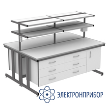 Стол лабораторный островной низкий СО-150.160.76