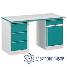 Основание стола лабораторного под две тумбы 1500х700мм СР-15-7/2 Констант LAB RAL9010