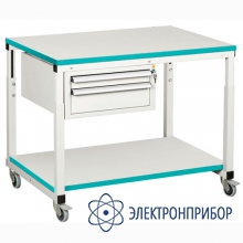 Cтол подкатной лабораторный 1500*700мм ПС-15 LAB RAL9010 HPL