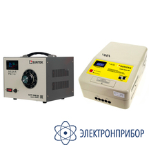 Комплект однофазного автотрансформатора латр и электромеханического стабилизатора напряжения SUNTEK 3000ВА GRAY (12А, 0-300В) + SUNTEK ЭМ 5000 ВА