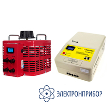 Комплект однофазного автотрансформатора латр и электромеханического стабилизатора напряжения SUNTEK 5000ВА RED (20А, 0-300В) + SUNTEK ЭМ 5000 ВА