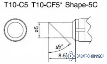 Паяльная сменная композитная головка для станций 938 T10-C5