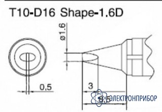 Паяльная сменная композитная головка для станций 938 T10-D16