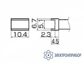 Паяльная сменная композитная головка для станций fx-950/ fx-951/fx-952/fm-203 T12-1002