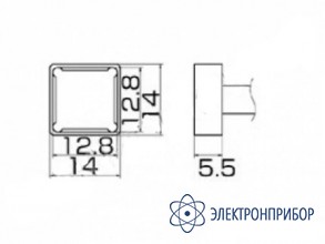 Паяльная сменная композитная головка для станций fx-950/ fx-951/fx-952/fm-203 T12-1203