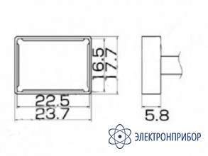 Паяльная сменная композитная головка для станций fx-950/ fx-951/fx-952/fm-203 T12-1206