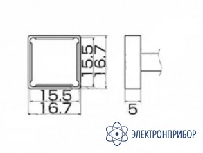 Паяльная сменная композитная головка для станций fx-950/ fx-951/fx-952/fm-203 T12-1207