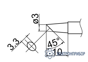 Паяльная сменная композитная головка для станций fx-950/ fx-951/fx-952/fm-203 T12-BC3