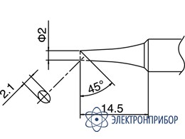 Паяльная сменная головка для паяльника hakko fx-8801esd T18-C2