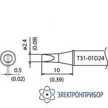 Наконечник для станции fx-100 450°с T31-01D24