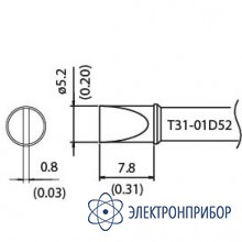Наконечник для станции fx-100 450°с T31-01D52