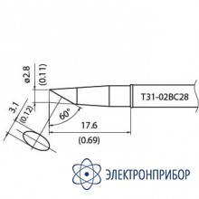 Наконечник для станции fx-100 400°с T31-02BC28