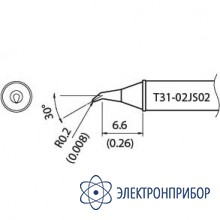 Наконечник для станции fx-100 400°с T31-02JS02