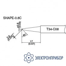 Сменная головка для hakko dash fx-650 T34-C08