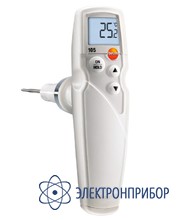Цифровой термометр testo 105 со стандартным измерительным наконечником, наконечником для замороженных продуктов, длинным наконечником