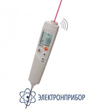 Инфракрасный термометр с лазерным целеуказателем и проникающим пищевым зондом testo 826-T4