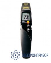 Инфракрасный термометр с 2-х точечным лазерным целеуказателем (с кожаным чехлом и зондом температуры) Testo 830-T2 комплект