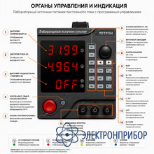 Программируемый источник питания 30 вольт 5 ампер ТЕТРОН-3005ЕП