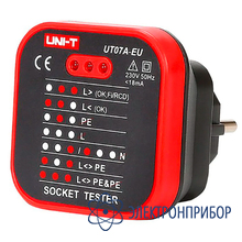 Тестер розеток UNI-T UT07A-EU