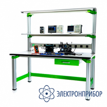 Стол регулировщика радиоаппаратуры антистатический, 1600х800х1650, выдвижной ящик VERDO FIX-T16080-001