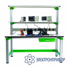 Стол регулировщика радиоаппаратуры антистатический, 1600х800х1650, выдвижной ящик VERDO FIX-T16080-001