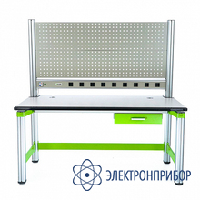 Стол радиомонтажника антистатический, 1600х800х1600, выдвижной ящик VERDO FIX-T16080-002