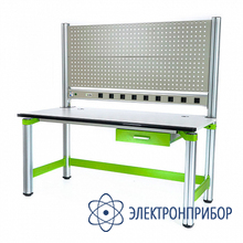 Стол радиомонтажника антистатический, 1600х800х1600, выдвижной ящик VERDO FIX-T16080-002