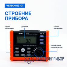 Измеритель сопротивления изоляции до 1000в VERDO IH6101