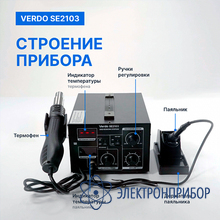 Станция паяльная двухканальная VERDO SE2103