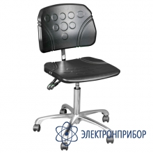 Антистатический полиуретановый лабораторный стул с регулировкой угла наклона спинки, с газлифтом kj/260 VKG C-330/KJ260 ESD