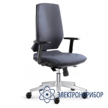 Антистатическое тканевое лабораторное кресло с эргономичной спинкой и комфортным сидением, с газлифтом kj/140 и подлокотниками VKG C-500/KJ140 ESD