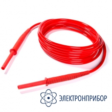 Провод измерительный 5м с разъемами "банан" красный WAPRZ005REBB
