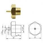 Переходник соединительный типа Т TR3/8